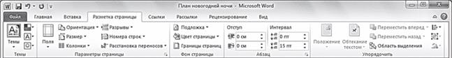 Рис. 2.13. Вид вкладки Разметка страницы